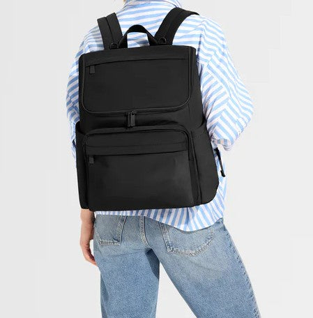 Multi-Pocket Parent Backpack Bag with Stroller Clips