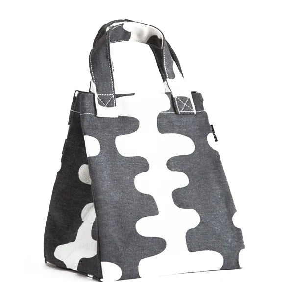 Contrast Wave Strap Multi-Scene Lunch Handheld Tote Bag