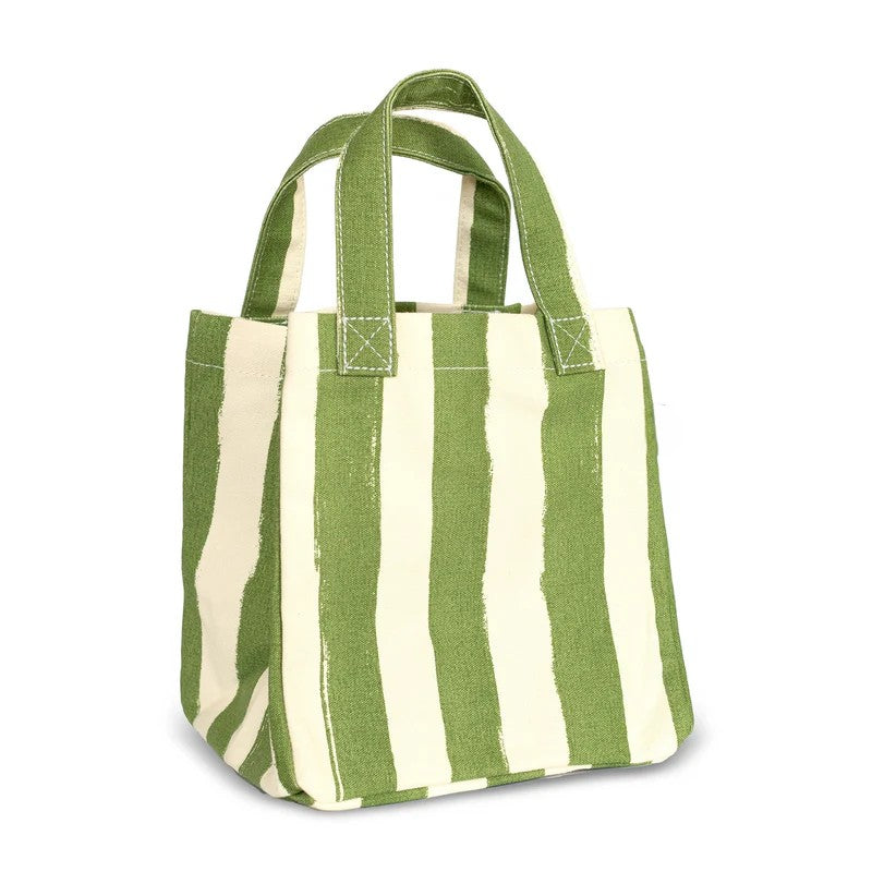 Contrast Wave Strap Multi-Scene Lunch Handheld Tote Bag