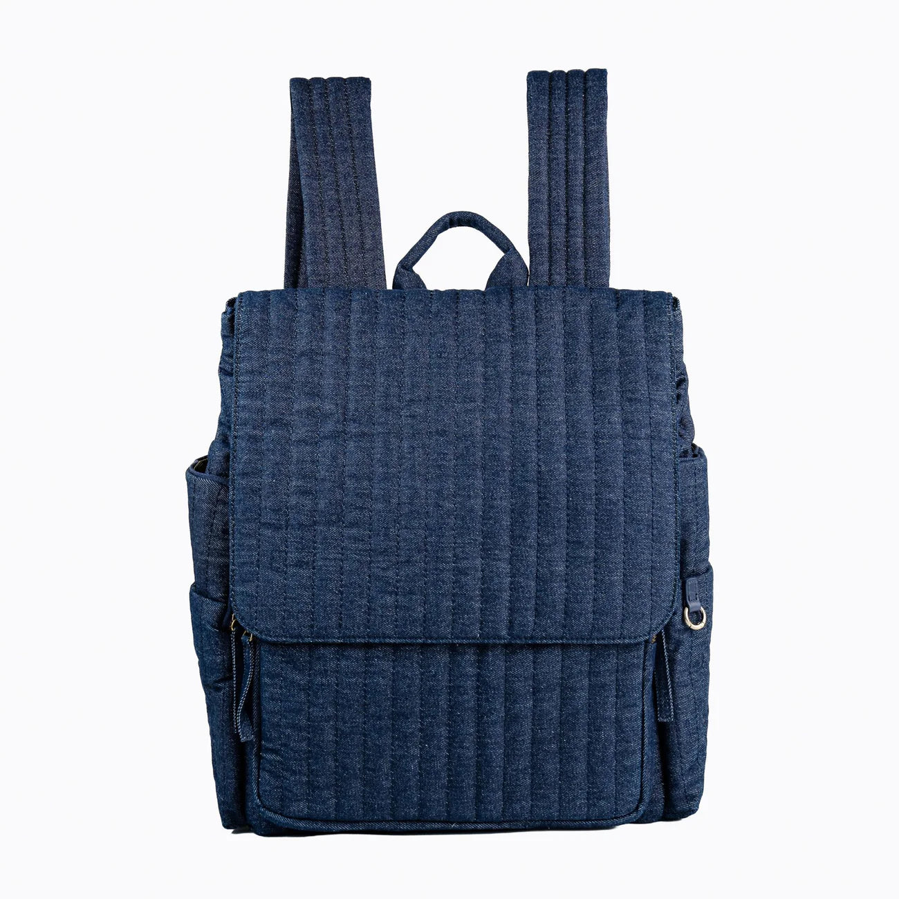 Quilted Flap Backpack Bag with Multi Side Pockets for Parent Daily Outings