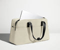 Off-White Multi-Functional Laptop Weekender Bag with Trolley Sleeve