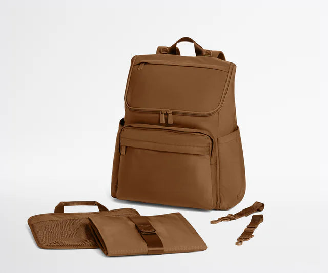 Multi-Pocket Parent Backpack Bag with Stroller Clips