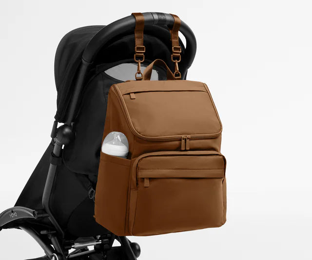 Multi-Pocket Parent Backpack Bag with Stroller Clips