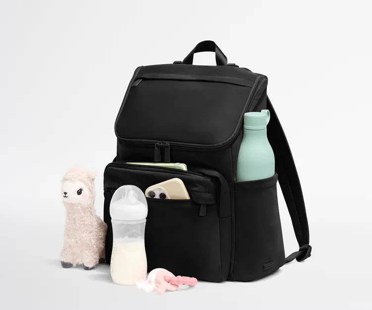 Multi-Pocket Parent Backpack Bag with Stroller Clips