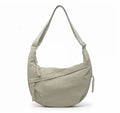 Spacious Multi-Pocket Crescent Crossbody Shoulder Bag
