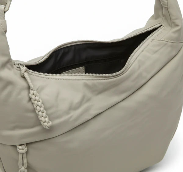 Spacious Multi-Pocket Crescent Crossbody Shoulder Bag