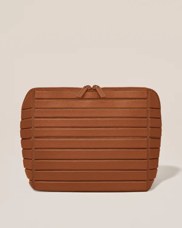 Large Travel Makeup Bag with Fixed Brush Slots